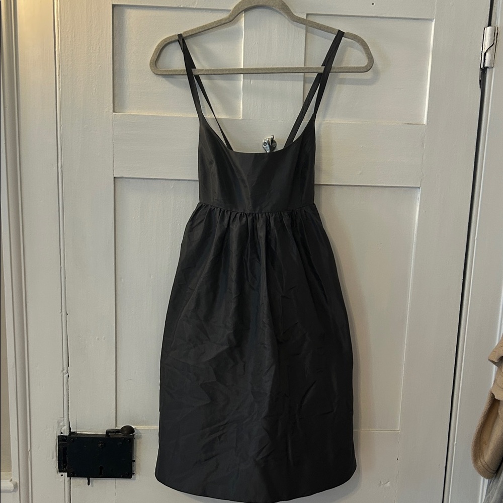 J. Crew Grey Strappy Mini Dress